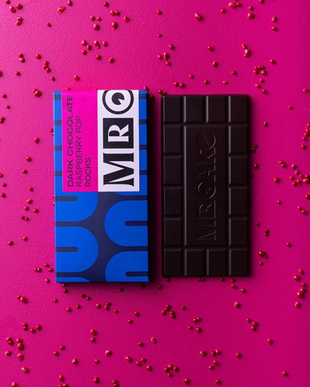 MR CAKE Dark Chocolate - Raspberry Pop Rocks chokladkaka