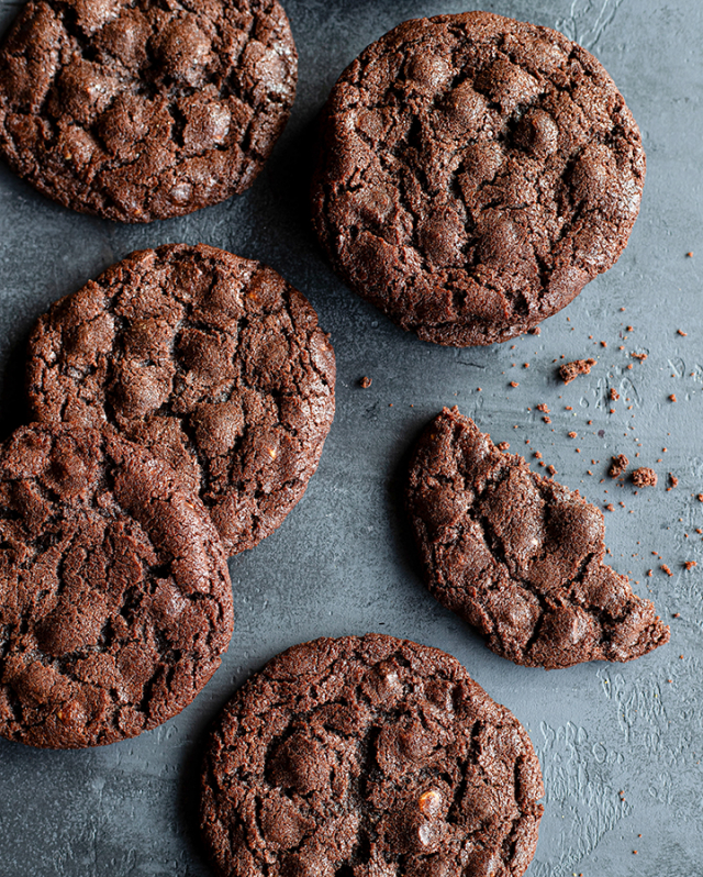 CHOCOLATE COOKIES mörka (4 st)