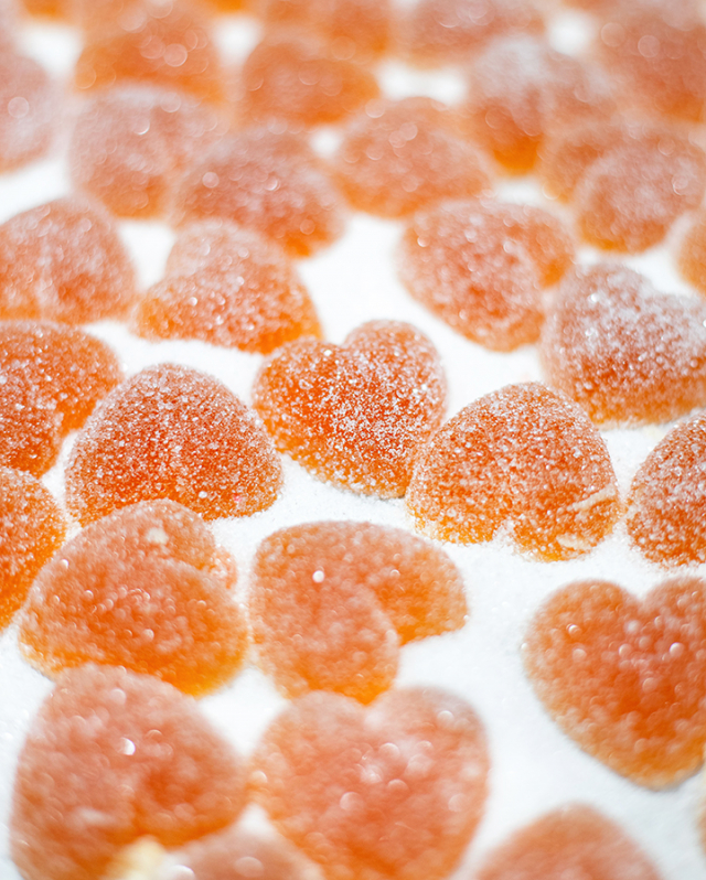 GELEHJÄRTAN med passionsfrukt (6 st)